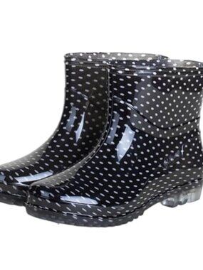 🆕 Womens Rain Boots Waterproof Rubber Garden Ankle Boots Non-Slip Lightweight